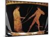 Calyx-Krater Attributed to Painter of Kleophrades, Detail of Athlete with Trainer-null-Mounted Premium Giclee Print