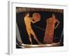 Calyx-Krater Attributed to Painter of Kleophrades, Detail of Discobolus with Trainer-null-Framed Giclee Print