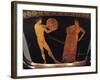 Calyx-Krater Attributed to Painter of Kleophrades, Detail of Discobolus with Trainer-null-Framed Giclee Print