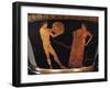 Calyx-Krater Attributed to Painter of Kleophrades, Detail of Discobolus with Trainer-null-Framed Giclee Print