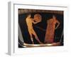 Calyx-Krater Attributed to Painter of Kleophrades, Detail of Discobolus with Trainer-null-Framed Giclee Print