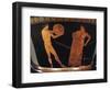 Calyx-Krater Attributed to Painter of Kleophrades, Detail of Discobolus with Trainer-null-Framed Giclee Print