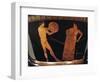 Calyx-Krater Attributed to Painter of Kleophrades, Detail of Discobolus with Trainer-null-Framed Giclee Print