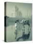 Camal and Driver, Taj Mahal, Agra, Uttar Pradesh, India-Doug Pearson-Stretched Canvas