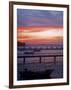 Camamu Bay, Island of Tinhare, Sunset over Jetty and Boats, Village of Morro De Sao Paulo, Brazil-Mark Hannaford-Framed Photographic Print