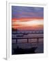 Camamu Bay, Island of Tinhare, Sunset over Jetty and Boats, Village of Morro De Sao Paulo, Brazil-Mark Hannaford-Framed Photographic Print