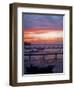 Camamu Bay, Island of Tinhare, Sunset over Jetty and Boats, Village of Morro De Sao Paulo, Brazil-Mark Hannaford-Framed Photographic Print