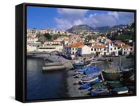 Camara De Lobos Harbour, Madeira, Portugal-Hans Peter Merten-Framed Stretched Canvas