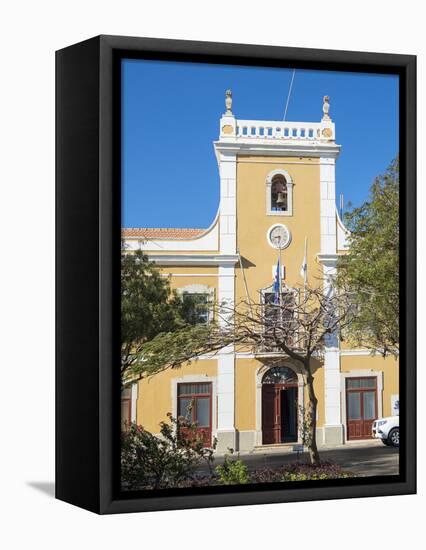 Camara Municipal da Praia. Praca Alexandre Albuquerque in Plato.-Martin Zwick-Framed Stretched Canvas