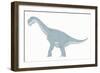 Camarasaurus Pencil Drawing with Digital Color-Stocktrek Images-Framed Art Print