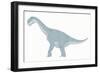 Camarasaurus Pencil Drawing with Digital Color-Stocktrek Images-Framed Art Print