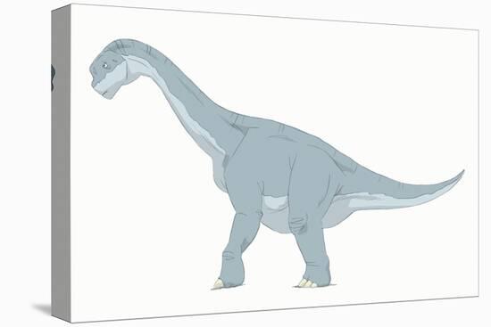 Camarasaurus Pencil Drawing with Digital Color-Stocktrek Images-Stretched Canvas