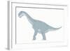 Camarasaurus Pencil Drawing with Digital Color-Stocktrek Images-Framed Art Print