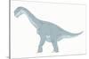 Camarasaurus Pencil Drawing with Digital Color-Stocktrek Images-Stretched Canvas