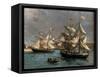 Camaret Dock-Eug?ne Boudin-Framed Stretched Canvas