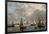 Camaret Dock-Eugène Boudin-Framed Art Print