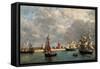 Camaret Dock-Eugène Boudin-Framed Stretched Canvas