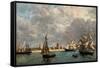 Camaret Dock-Eugène Boudin-Framed Stretched Canvas