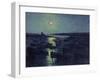 Camaret, Moonlight and Fishing Boats, 1894-Maximilien Luce-Framed Giclee Print