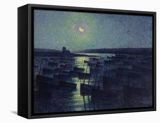 Camaret, Moonlight and Fishing Boats, 1894-Maximilien Luce-Framed Stretched Canvas