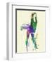 Camaro Girl-NaxArt-Framed Art Print