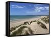 Camber Sands and Sand Dunes, Camber, East Sussex, England, United Kingdom, Europe-Stuart Black-Framed Stretched Canvas