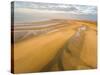 Camber Sands Beach at sunrise, Camber, near Rye, East Sussex, England, United Kingdom, Europe-Matthew Williams-Ellis-Stretched Canvas