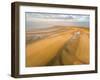 Camber Sands Beach at sunrise, Camber, near Rye, East Sussex, England, United Kingdom, Europe-Matthew Williams-Ellis-Framed Photographic Print