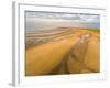 Camber Sands Beach at sunrise, Camber, near Rye, East Sussex, England, United Kingdom, Europe-Matthew Williams-Ellis-Framed Photographic Print