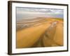 Camber Sands Beach at sunrise, Camber, near Rye, East Sussex, England, United Kingdom, Europe-Matthew Williams-Ellis-Framed Photographic Print