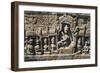 Cambodia, Angkor, Ankor Vat, Bas-Relief at Leper King Terrace-null-Framed Giclee Print