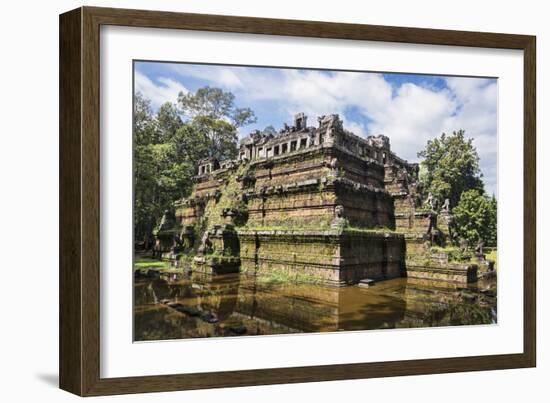 Cambodia, Angkor Thom, Siem Reap Province. the Ruins of the Phimeanakas Hindu Temple-Nigel Pavitt-Framed Photographic Print