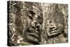 Cambodia, Angkor Wat. Angkor Thom, Bayon. Carved Faces of Lokesvara-Matt Freedman-Stretched Canvas