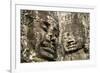 Cambodia, Angkor Wat. Angkor Thom, Bayon. Carved Faces of Lokesvara-Matt Freedman-Framed Photographic Print