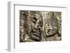 Cambodia, Angkor Wat. Angkor Thom, Bayon. Carved Faces of Lokesvara-Matt Freedman-Framed Photographic Print