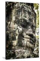 Cambodia, Angkor Wat. Angkor Thom, Bayon. Carved Faces of Lokesvara-Matt Freedman-Stretched Canvas