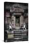 Cambodia, Angkor Wat. Banteay Srei Temple, Monkey Statues and Doorway-Matt Freedman-Stretched Canvas