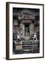 Cambodia, Angkor Wat. Banteay Srei Temple, Monkey Statues and Doorway-Matt Freedman-Framed Photographic Print