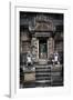 Cambodia, Angkor Wat. Banteay Srei Temple, Monkey Statues and Doorway-Matt Freedman-Framed Photographic Print