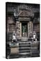 Cambodia, Angkor Wat. Banteay Srei Temple, Monkey Statues and Doorway-Matt Freedman-Stretched Canvas