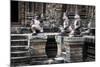 Cambodia, Angkor Wat. Banteay Srei Temple, Three Monkey Statues-Matt Freedman-Mounted Photographic Print