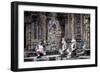 Cambodia, Angkor Wat. Banteay Srei Temple, Three Monkey Statues-Matt Freedman-Framed Photographic Print