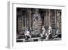 Cambodia, Angkor Wat. Banteay Srei Temple, Three Monkey Statues-Matt Freedman-Framed Photographic Print