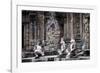 Cambodia, Angkor Wat. Banteay Srei Temple, Three Monkey Statues-Matt Freedman-Framed Photographic Print