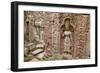 Cambodia, Angkor Wat, Carvings of Aspara dancers at 12th century Khmer temple complex-Merrill Images-Framed Photographic Print