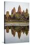 Cambodia, Angkor Wat, Siem Reap Province. the Magnificent Khmer Temple of Angkor Wat-Nigel Pavitt-Stretched Canvas