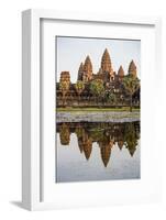 Cambodia, Angkor Wat, Siem Reap Province. the Magnificent Khmer Temple of Angkor Wat-Nigel Pavitt-Framed Photographic Print