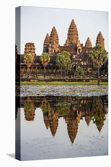 Cambodia, Angkor Wat, Siem Reap Province. the Magnificent Khmer Temple of Angkor Wat-Nigel Pavitt-Stretched Canvas