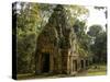 Cambodia, Angkor Wat. Small Temple-Matt Freedman-Stretched Canvas