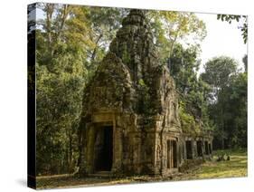 Cambodia, Angkor Wat. Small Temple-Matt Freedman-Stretched Canvas